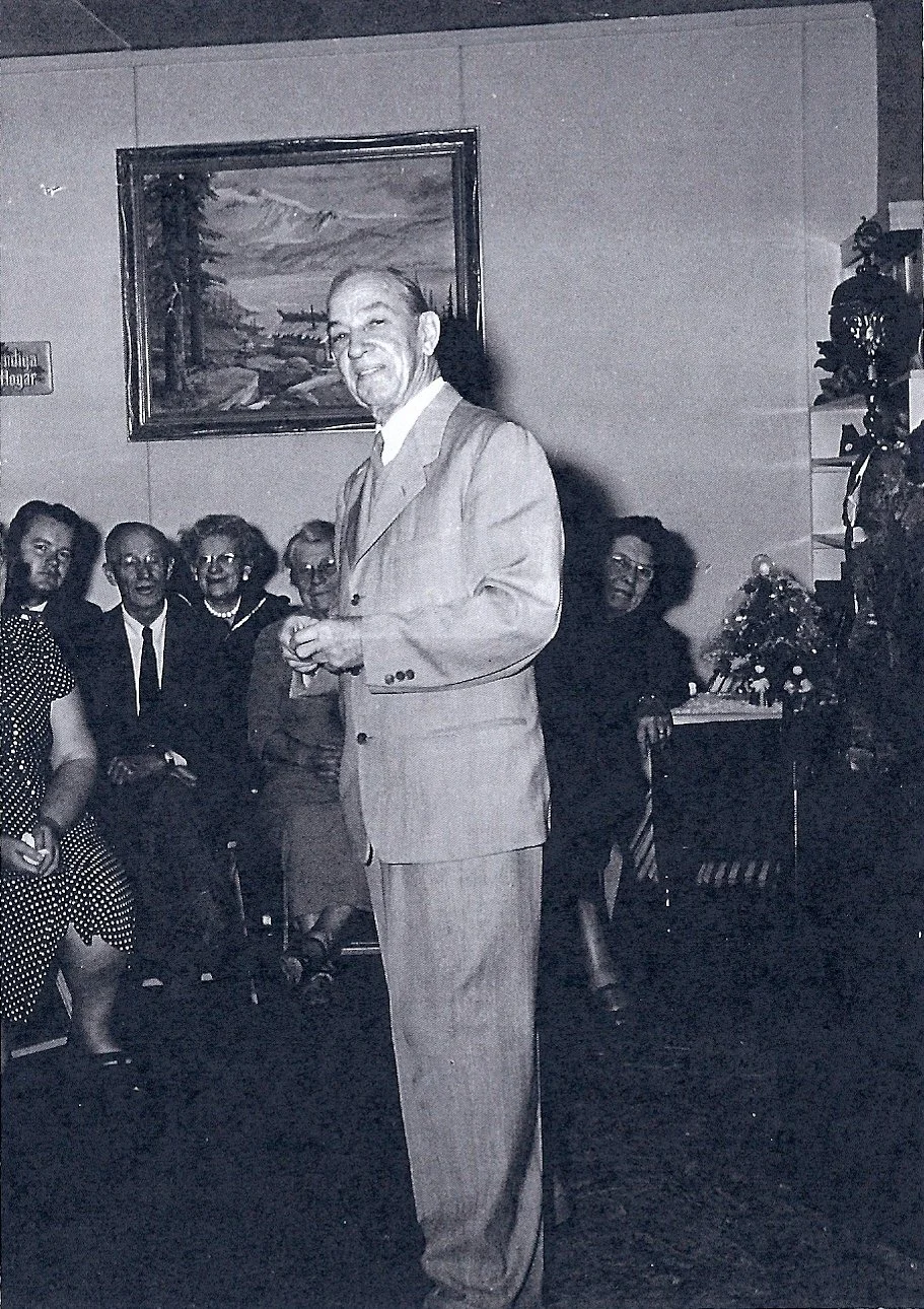 Cabin painting in the Go-Ye Chapel on the Mitchell compound in Los Angeles