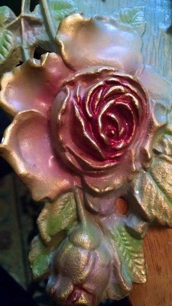 Detail of a plaque rose