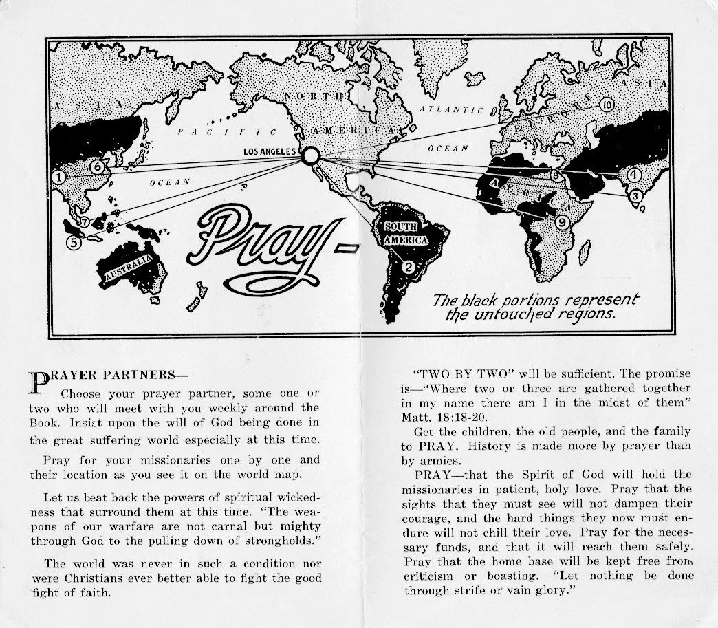 Map by A.E. Mitchell from a Go-Ye Fellowship publication
