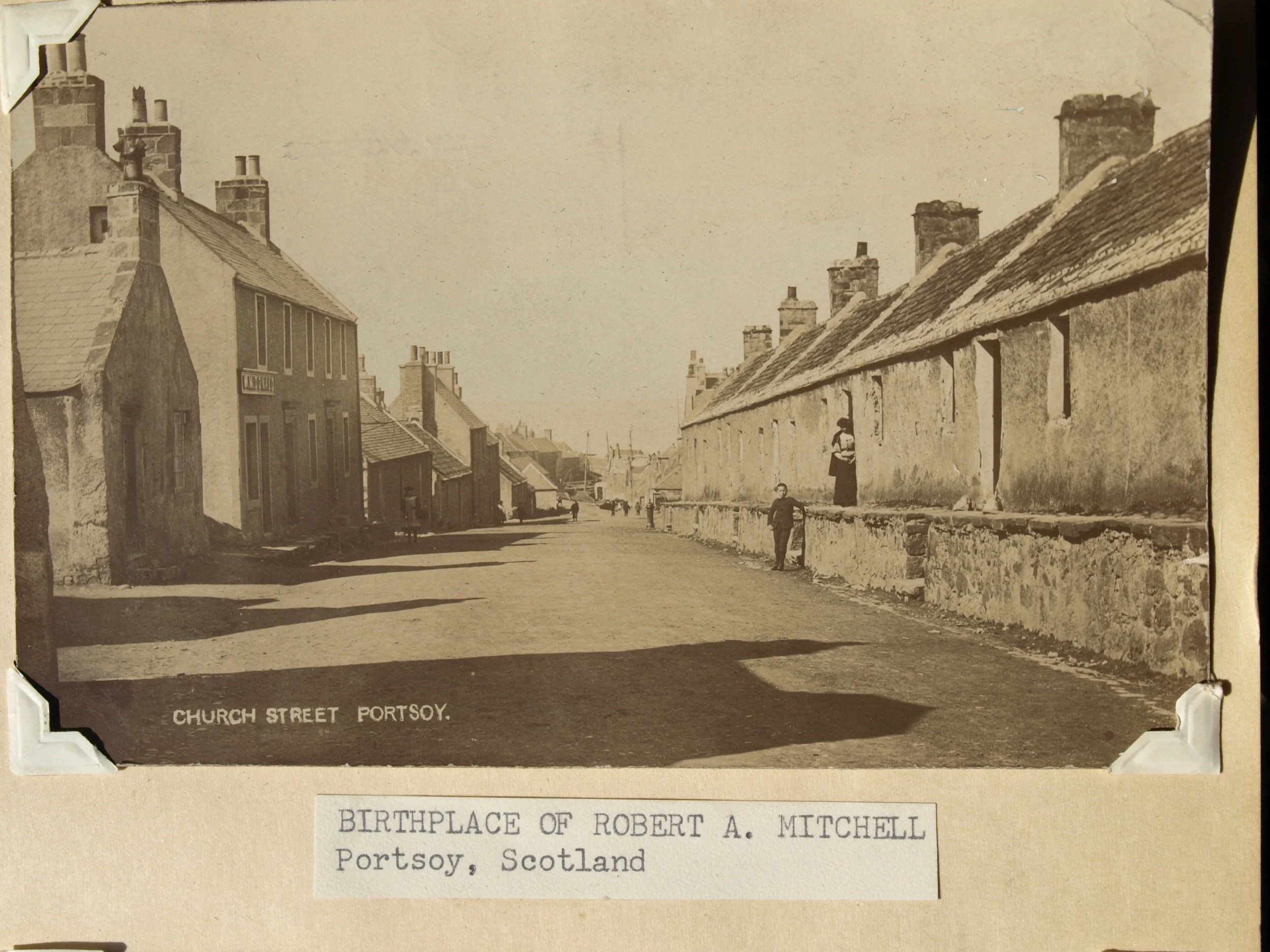 Portsoy, Scotland was the birthplace of Robert Mitchell, Andrew's father
