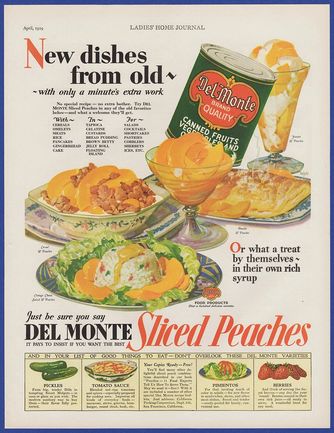 1928 Del Monte magazine ad