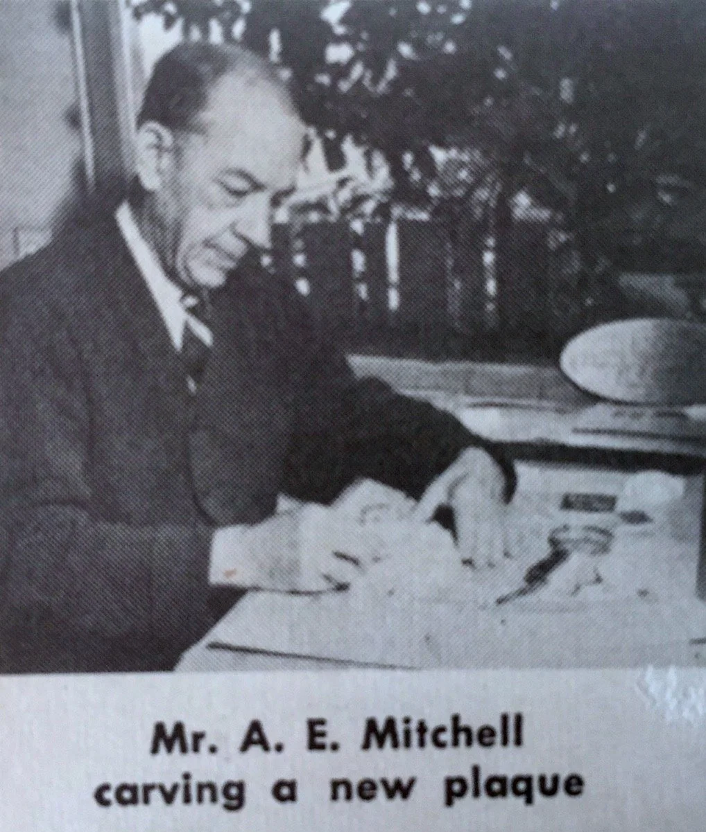 Unknown newspaper story about Andrew and his plaque designs