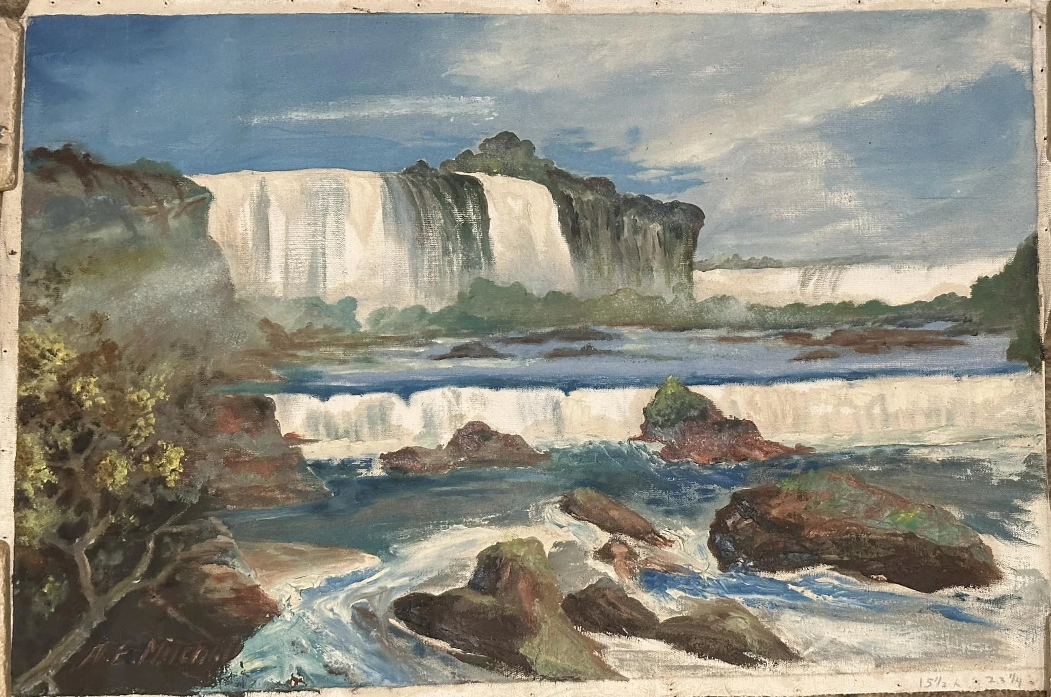 Painting by A.E. Mitchell - Brazil?