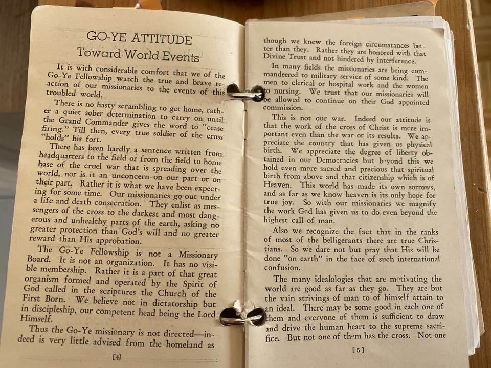 Go-Ye Attitude Towards World Events Go-Ye Digest page 1 of 2