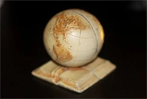 Very rare globe bookend