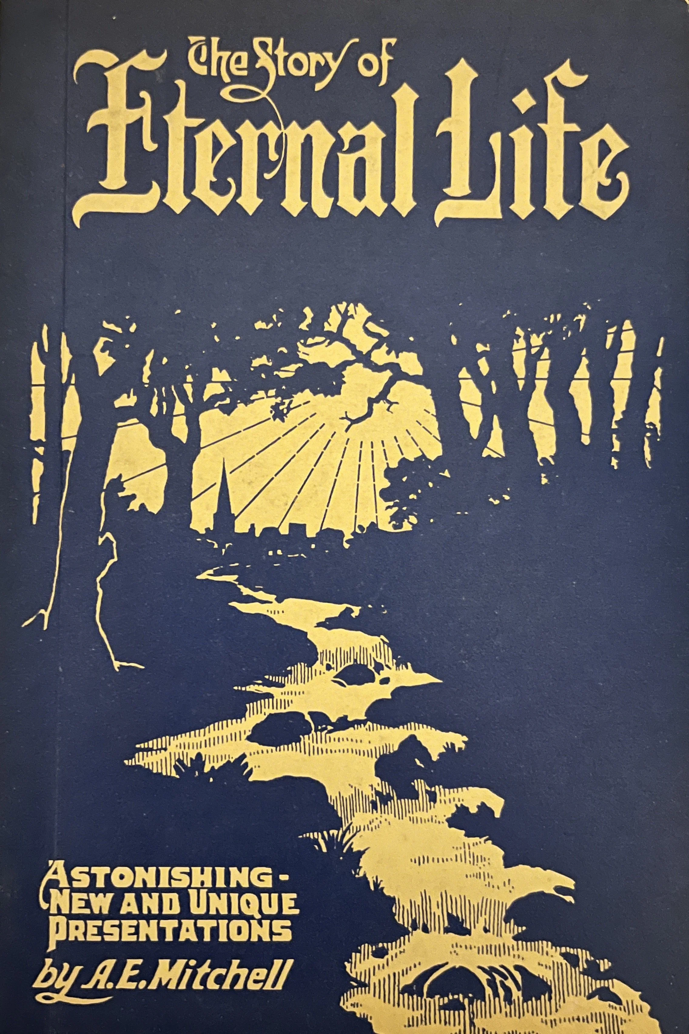 Illustration on the cover of Andrew's book, The Story of Eternal Life