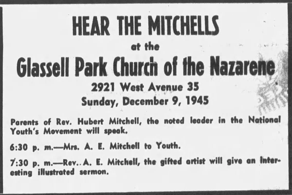A.E. and Jennie were popular speakers in the churches of Southern California