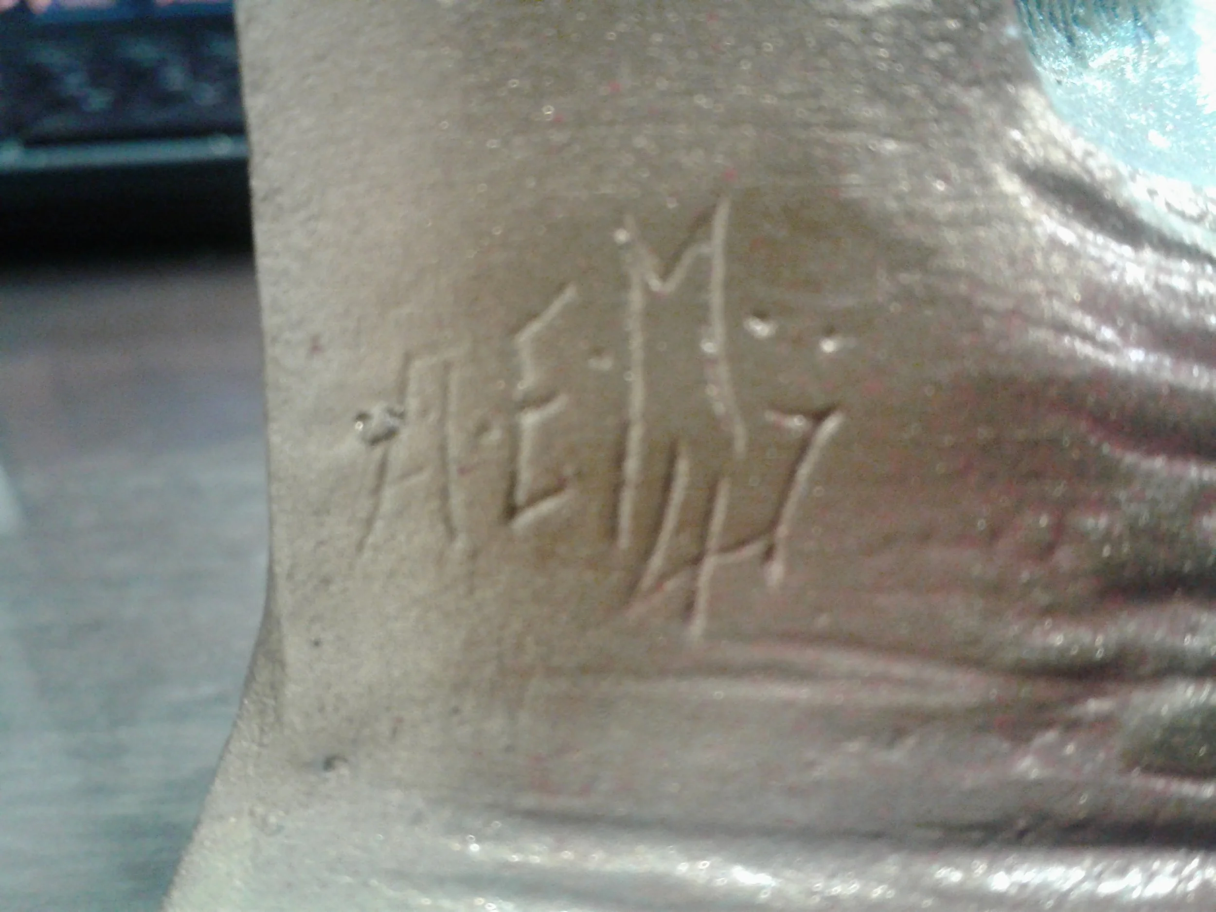 Signature on the 1947 Angelus Temple bookends