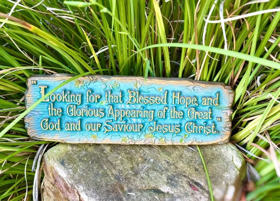 "Looking for that Blessed Hope..." - blue