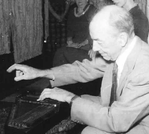 Andrew with his ever present autoharp