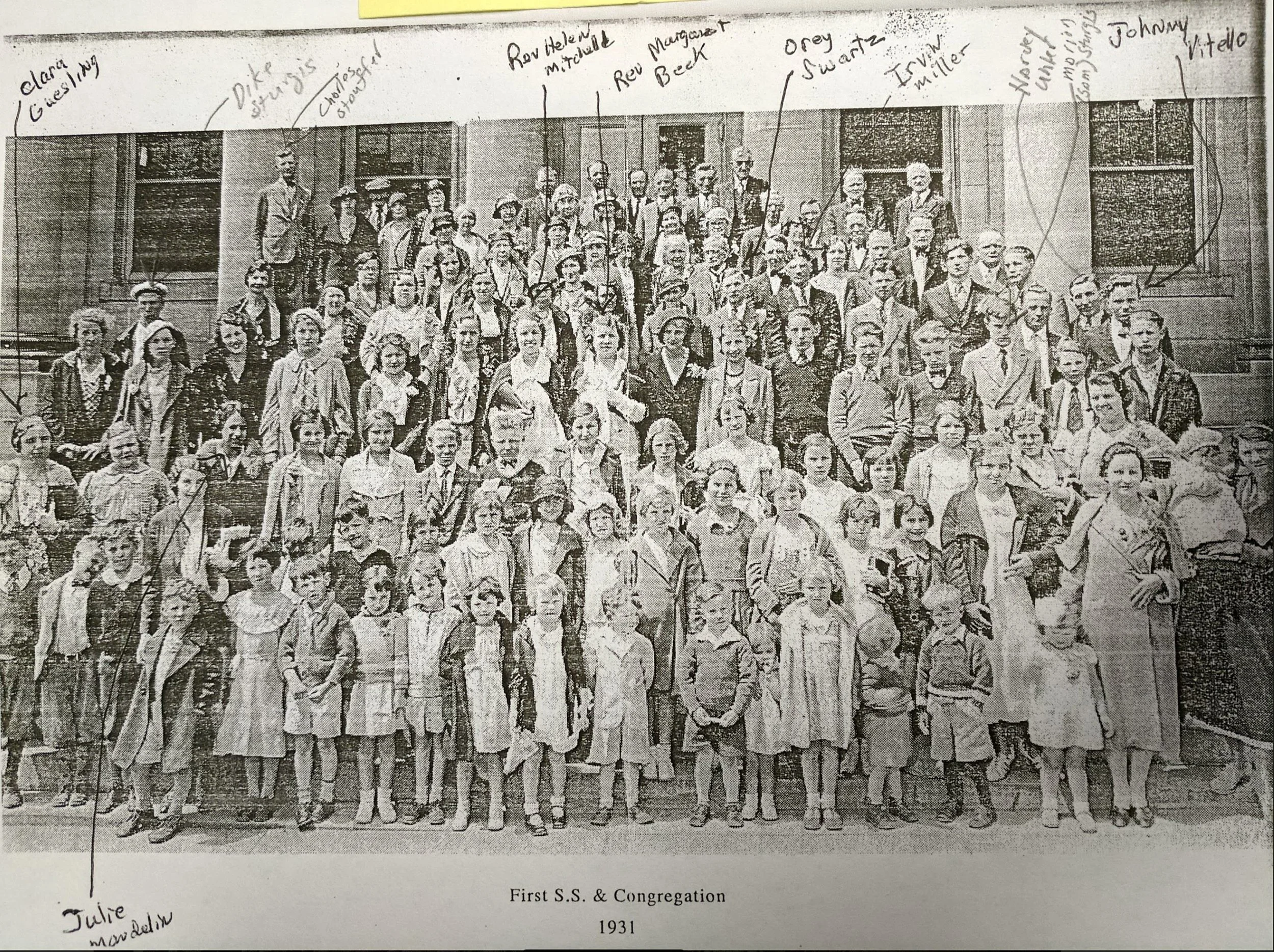 Wooster, OH Foursquare Church co-pastored by Helen Mitchell who later married David Morken. She co-pastored with Margaret Beck, 1931. Click on the photo for an article from the Foursquare newspaper. 