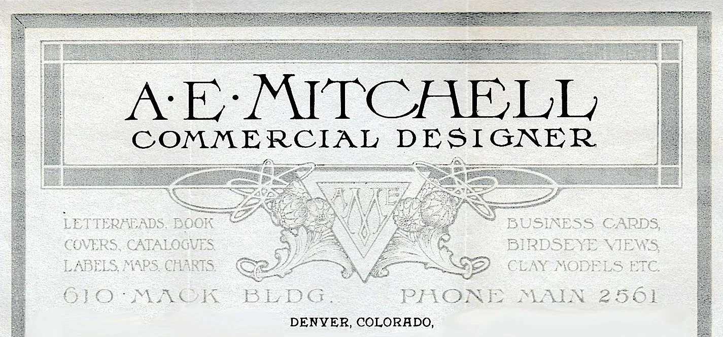Andrew Mitchell's commercial letterhead in Denver, CO, early 1900s