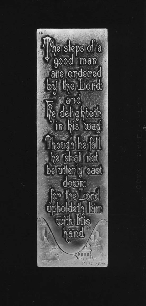 "The steps of a good man..." 