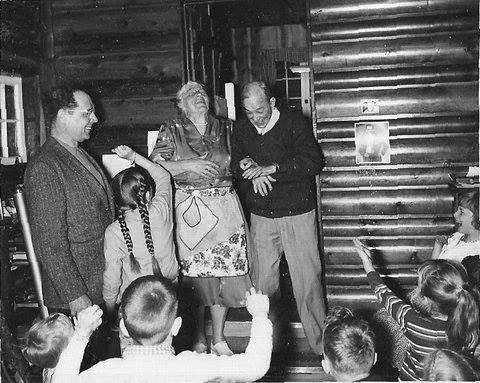 Laughter at the 1957 family reunion