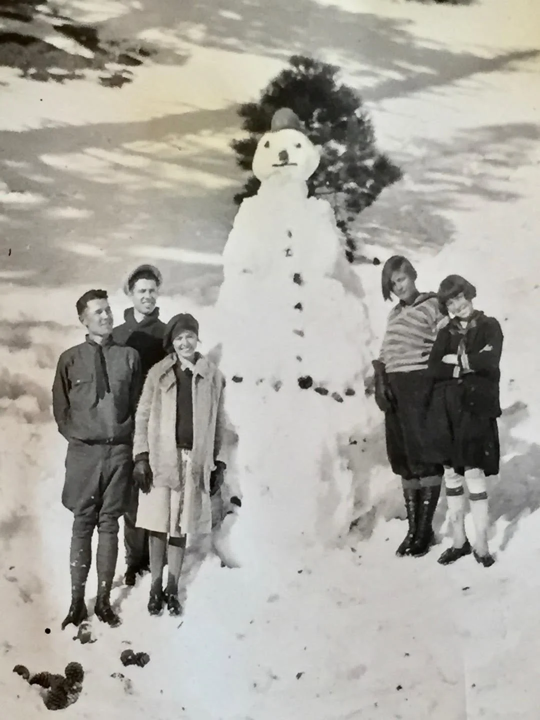 Andrew's children in the mountains around Los Angeles