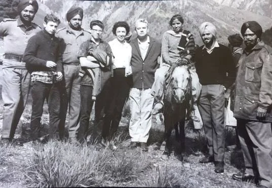 Jean and Kaare Wilhelmsen and sons in India