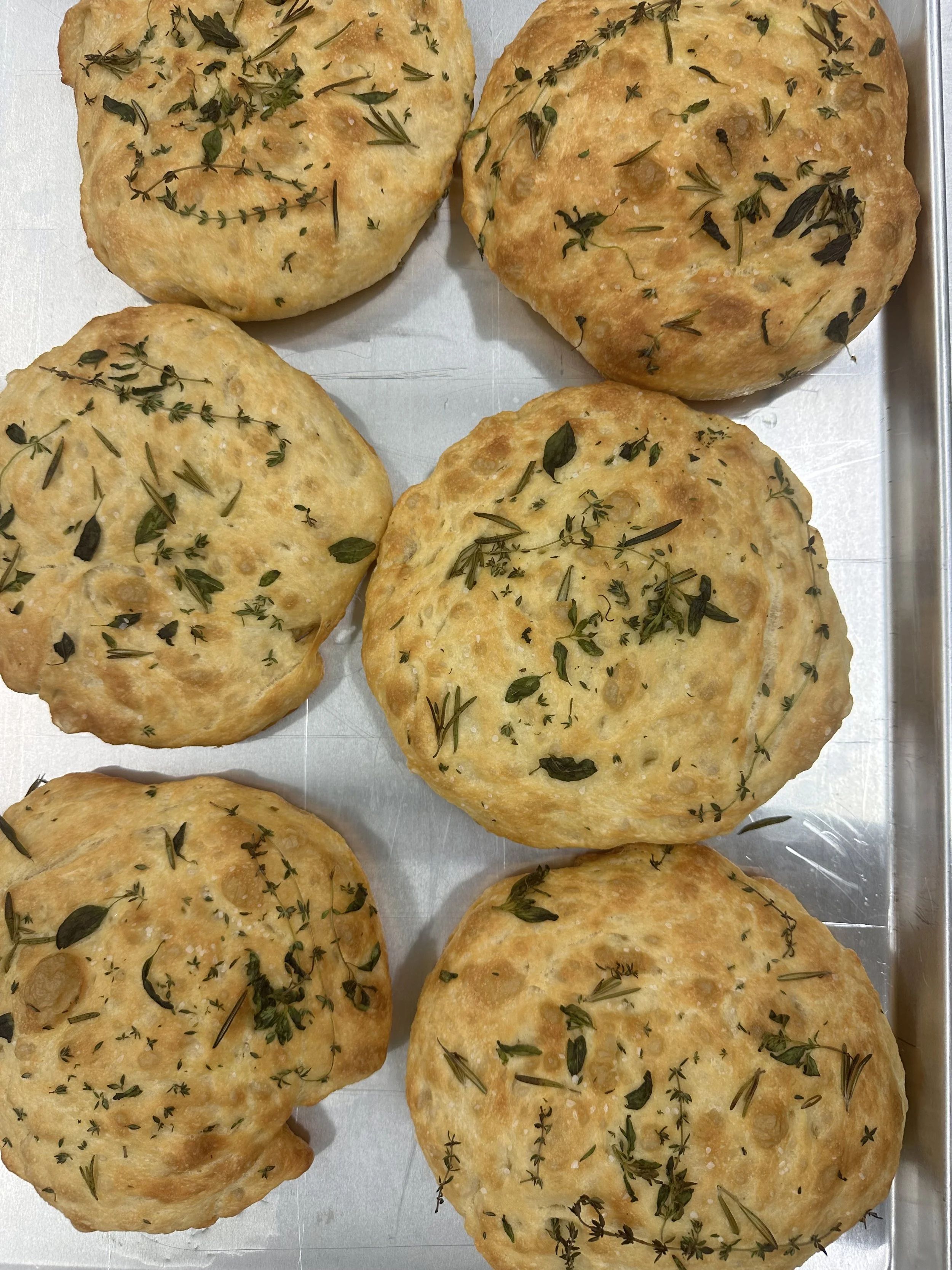 Roasted Garlic & Herb Focaccia