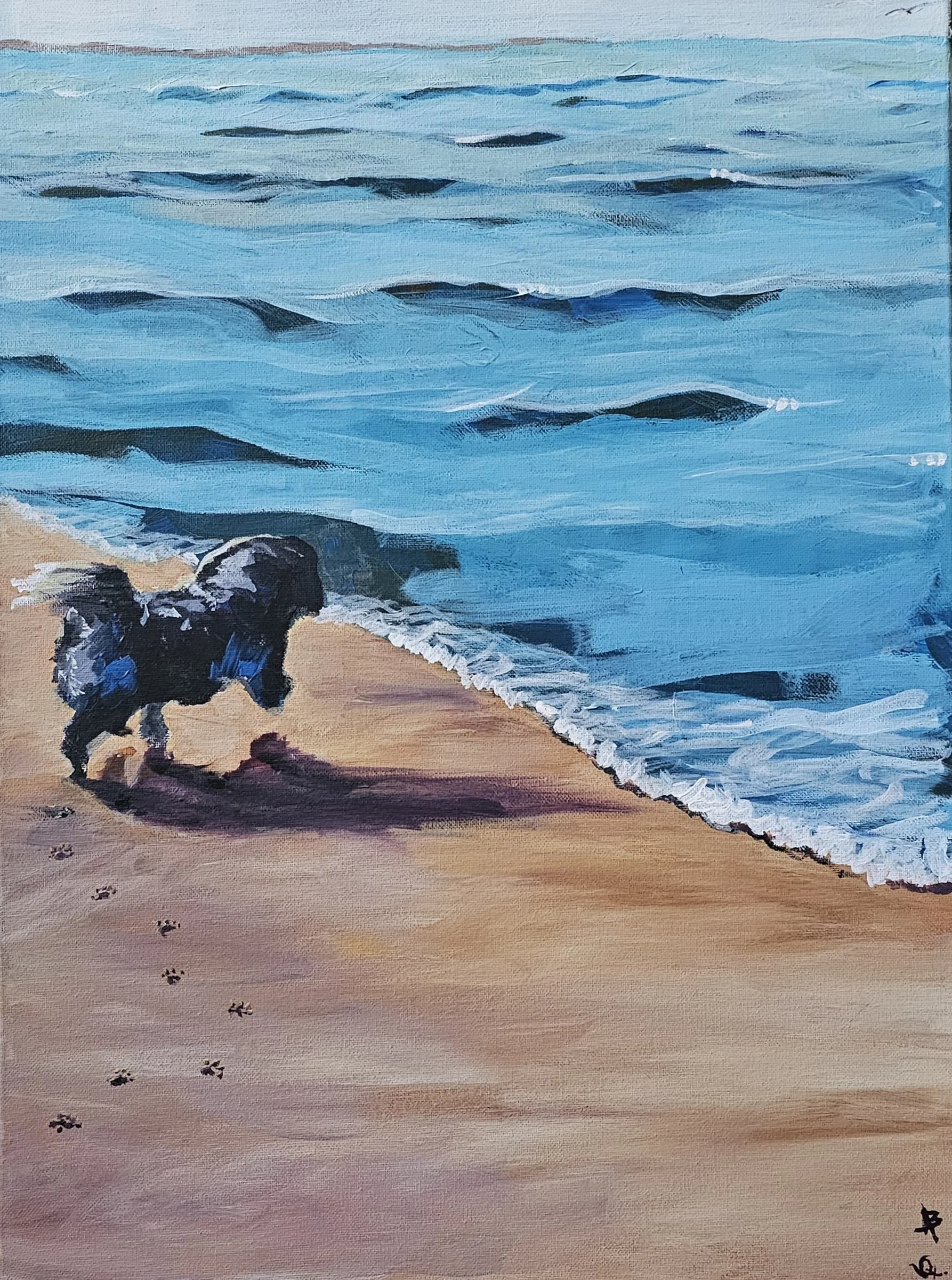 Suki at the beach