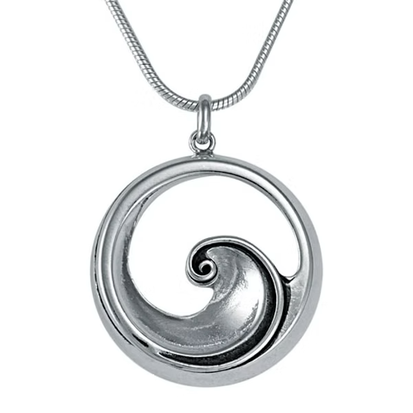 Cast Wave Pendant