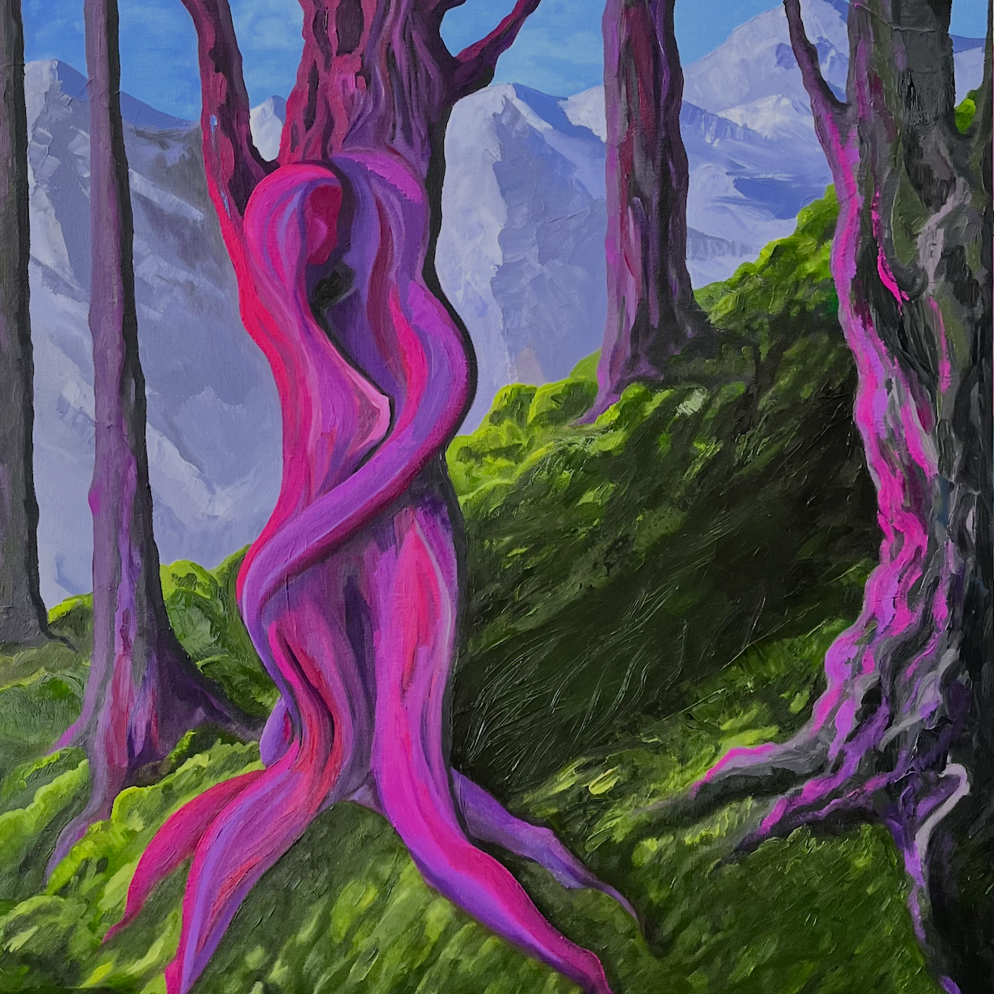 Deeply+Rooted+Connection.png,  Original+Oil+Painting+by+artist+Peggy Schulz+PSmodernart.comnting