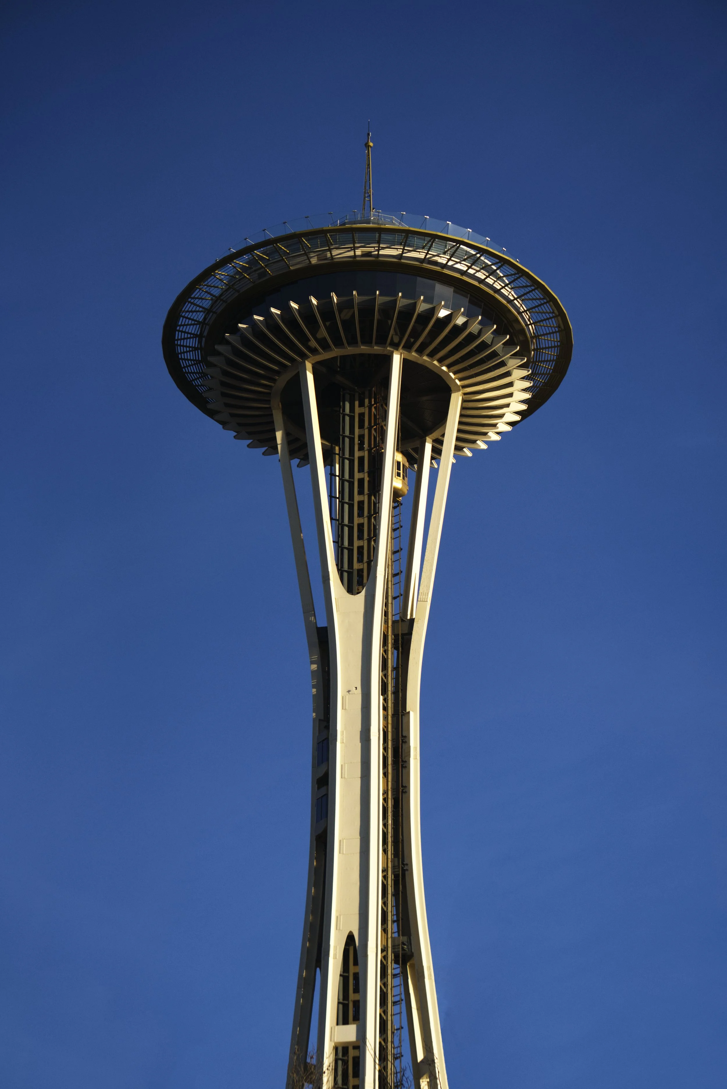 Seattle Space Needle against a clear blue sky