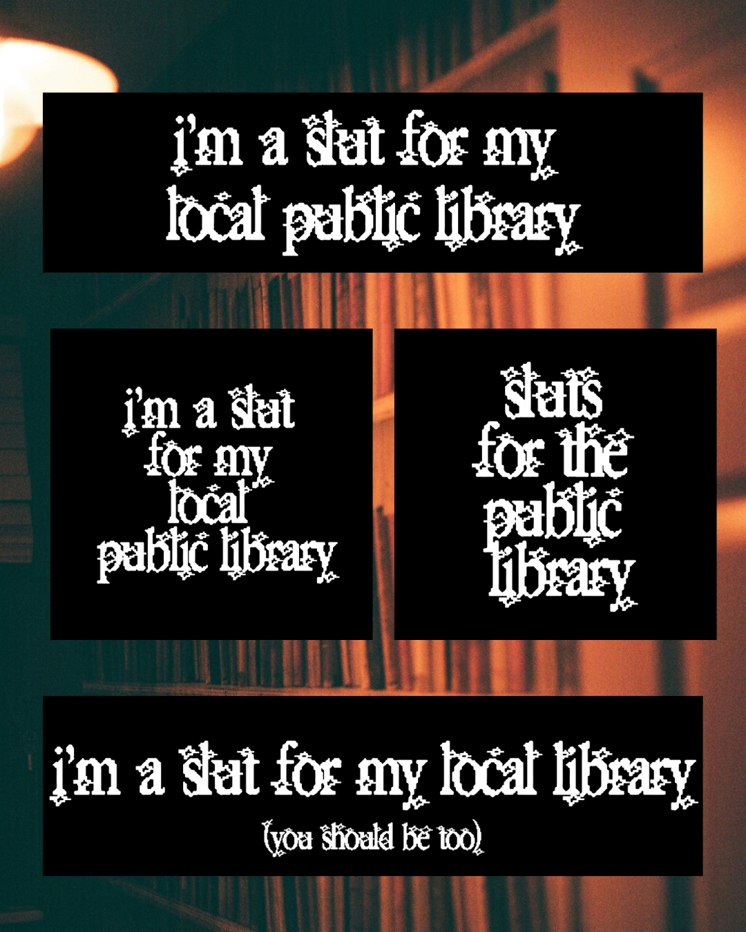 I'M A SLUT FOR MY PUBLIC LIBRARY