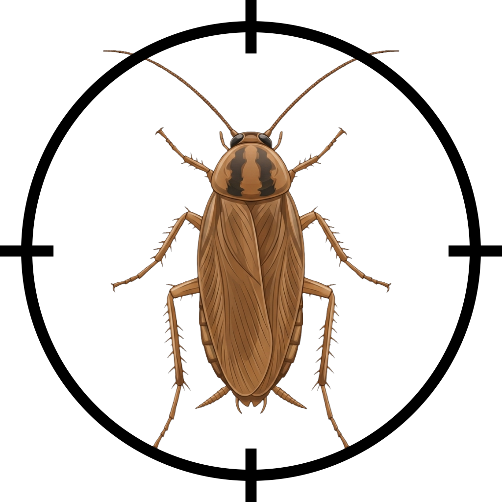 Cockroach identification for professional pest control and management.