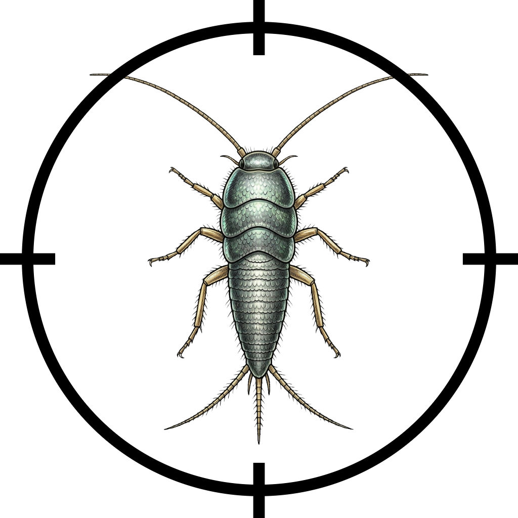 Silverfish used by Pest Vantage for pest inspection and management services.