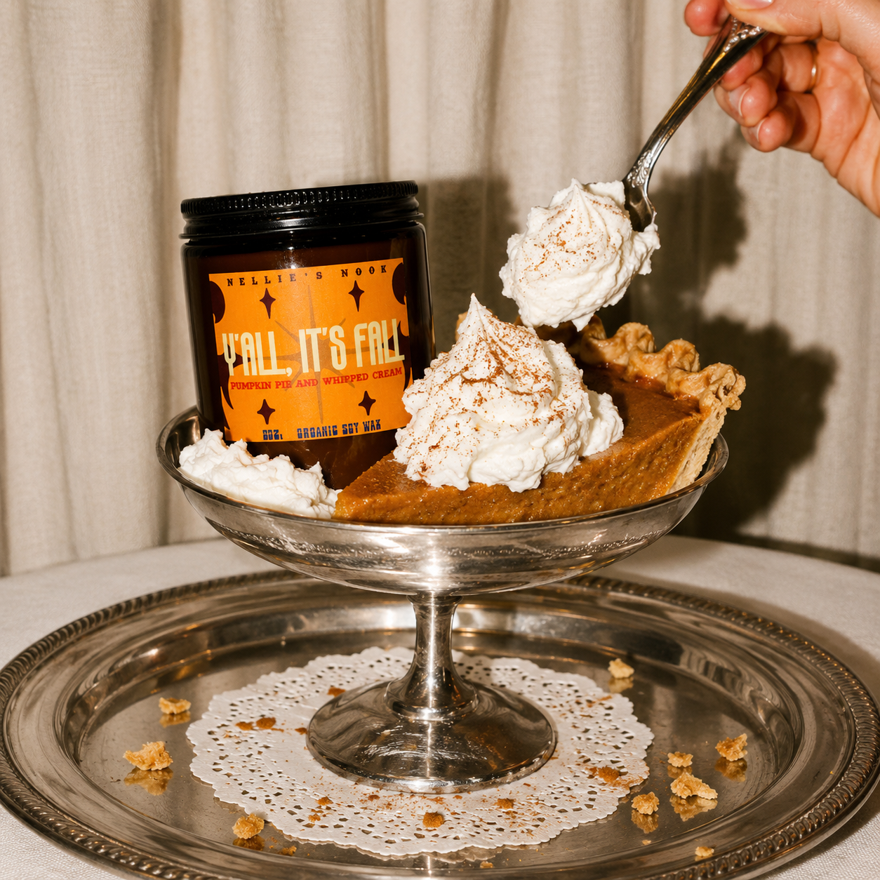 Y’all Its Fall, Pumpkin Pie and Whipped Cream