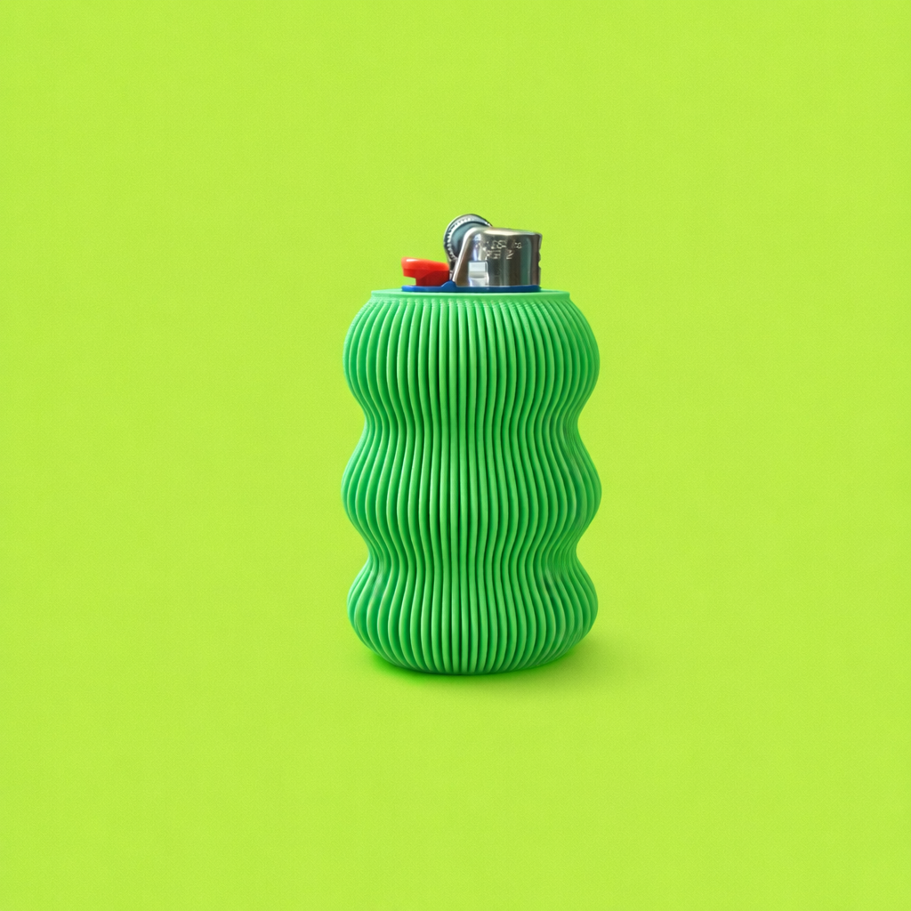 Funky Green Lighter Case