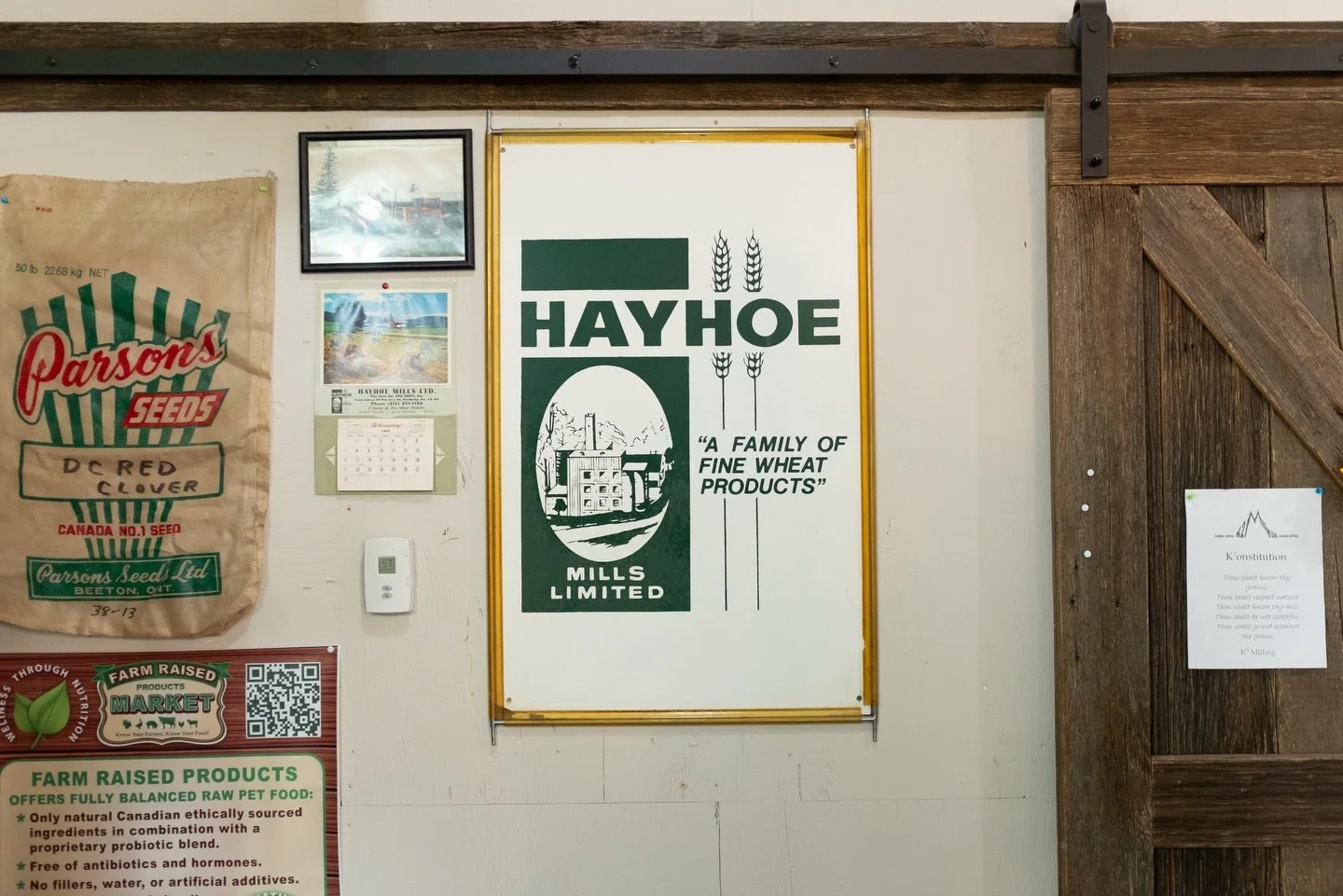 Hayhoe&rsquo;s have been milling grain in Ontario since 1935, and making bread with flour from that legacy and heritage in 2026 is such an honour. Here&rsquo;s to many more years!

@k2milling 

#haltonhills #caledon #sourdough