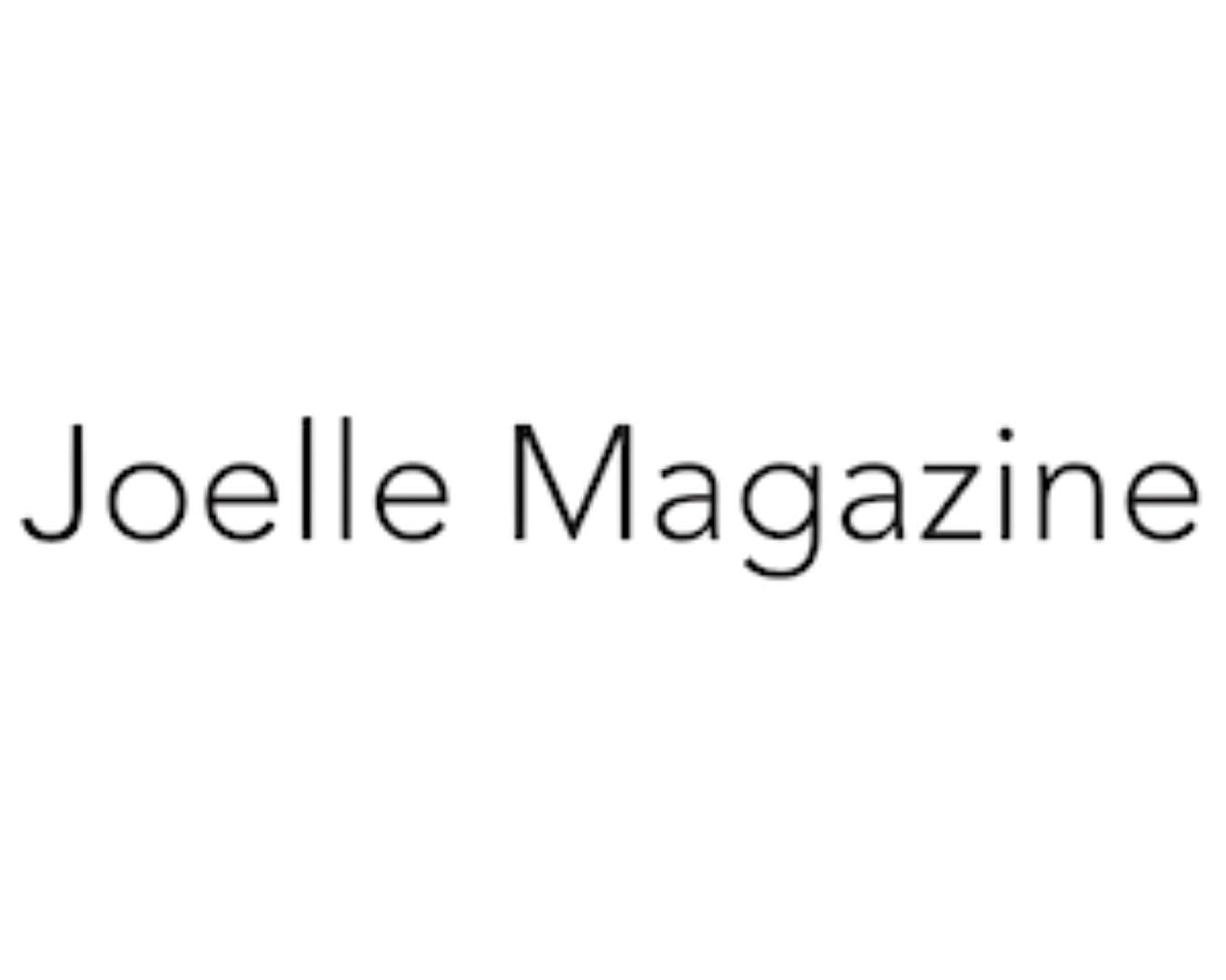 The logo of Joelle Magazine, in black text on a transparent background.