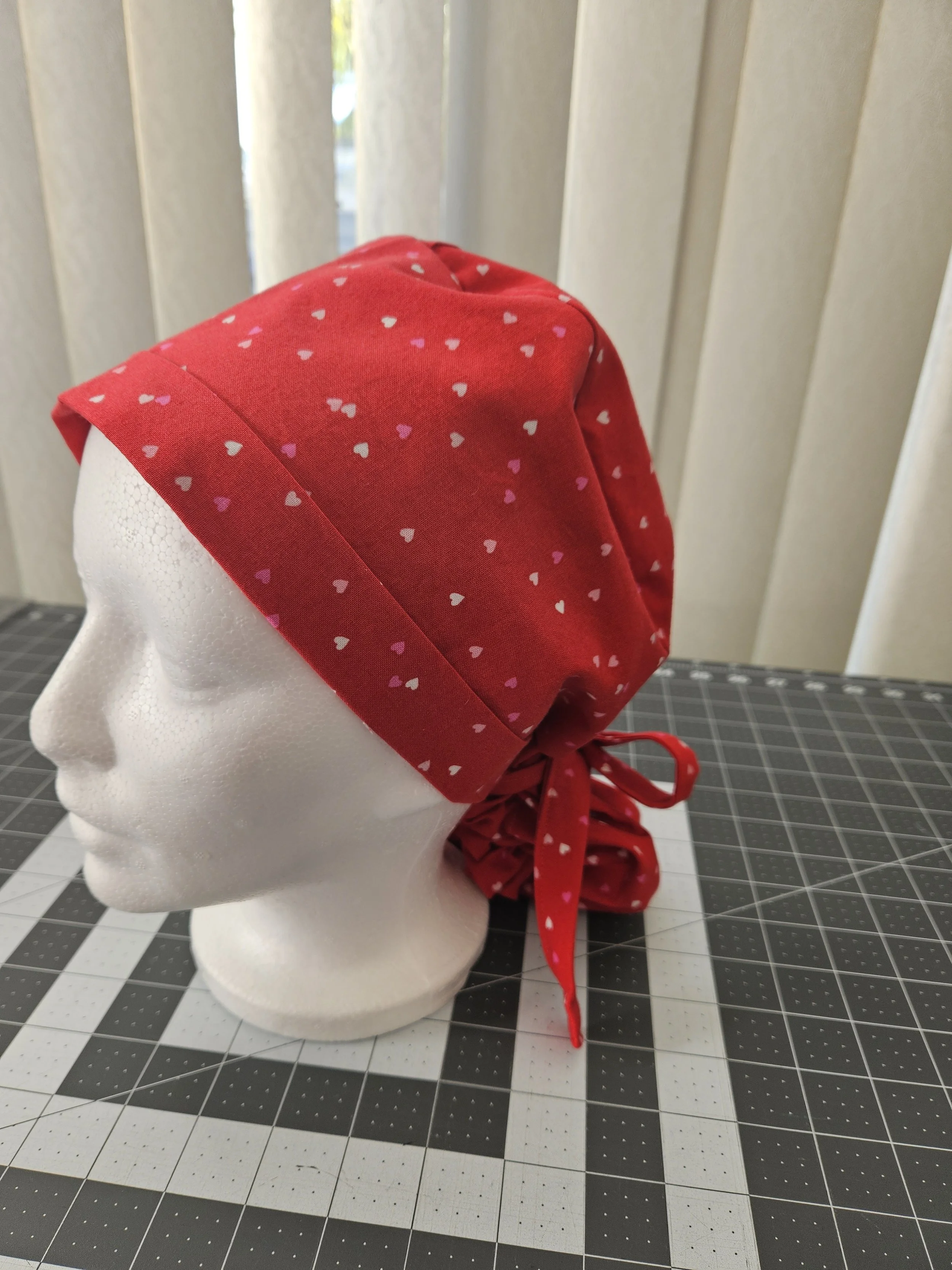 Valentine's Day Small Hearts Scrub Cap