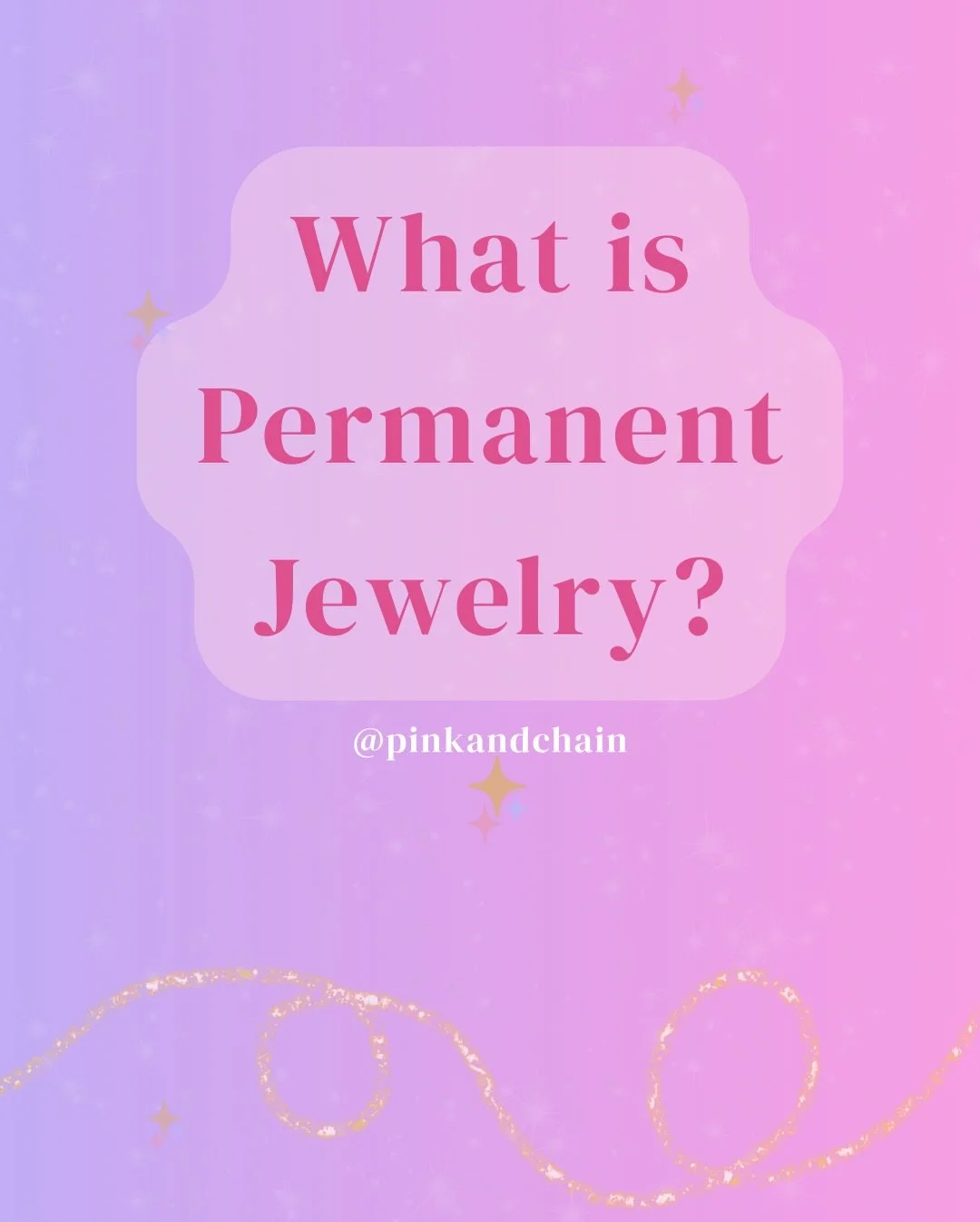 In case you were wondering✨

&bull; Official launch date coming soon! &bull; 💖🤭
#permanentjewelry #pittsburgks #pittks #pinkandchain