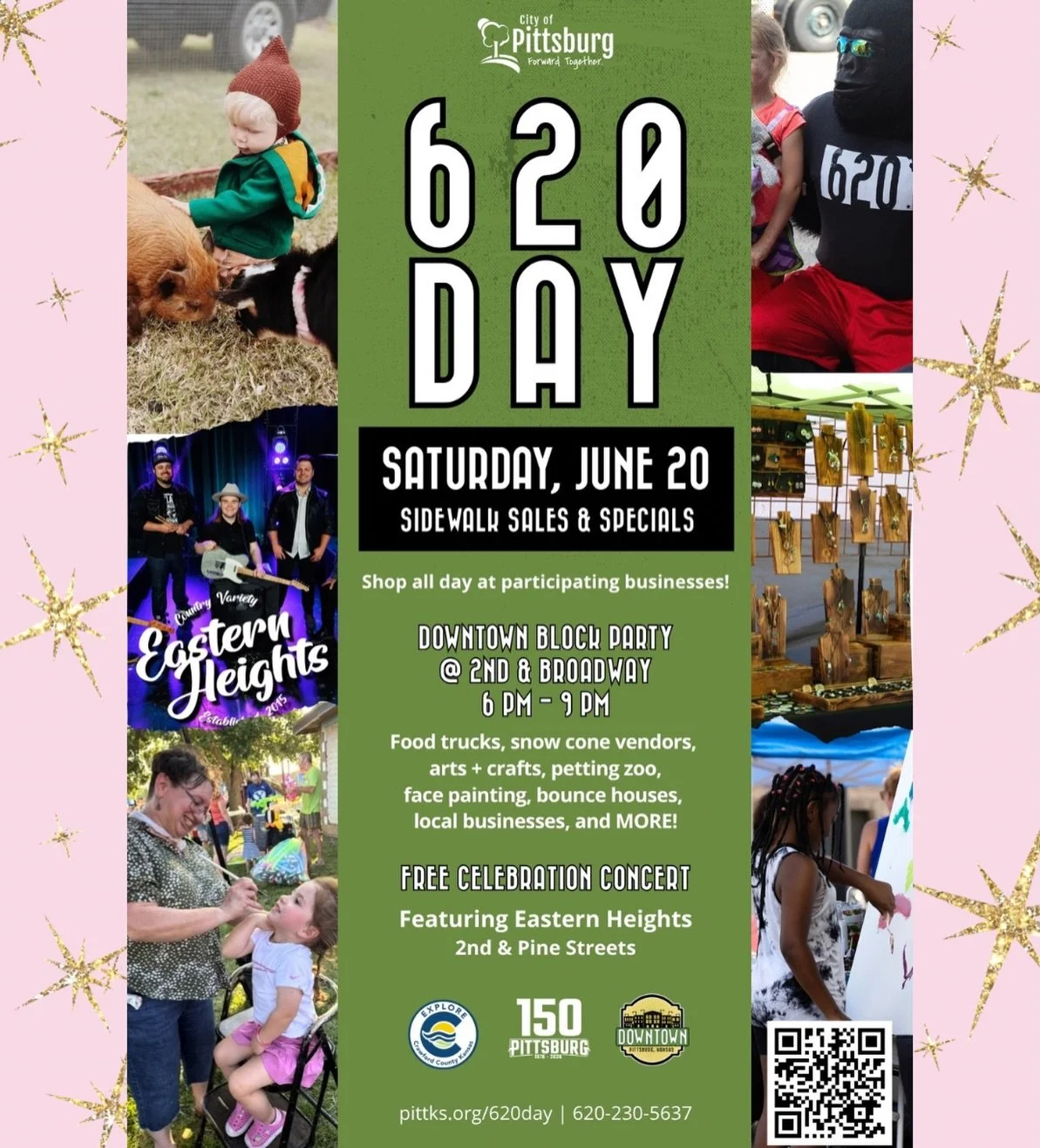 Who&rsquo;s coming to 620 Day? 👀💖

I&rsquo;ll be downtown on Saturday, June 20 with permanent jewelry, charms, anklets, and all your favorites!

I&rsquo;ll be set up in the pink tent, so come shop local, enjoy the festivities, and stop by to say hi