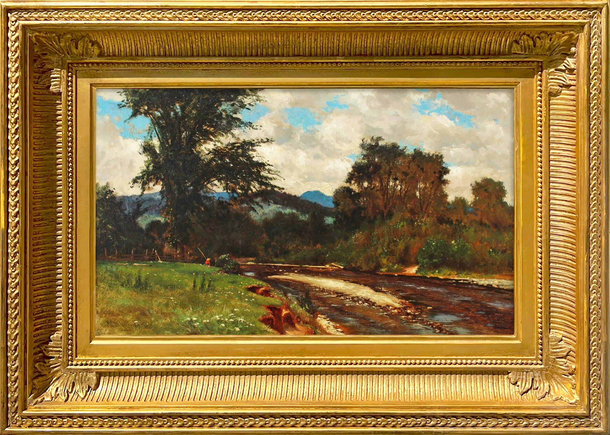 Wiggins-John-Carleton-Summer-Fishing-Scene-Framed.jpg