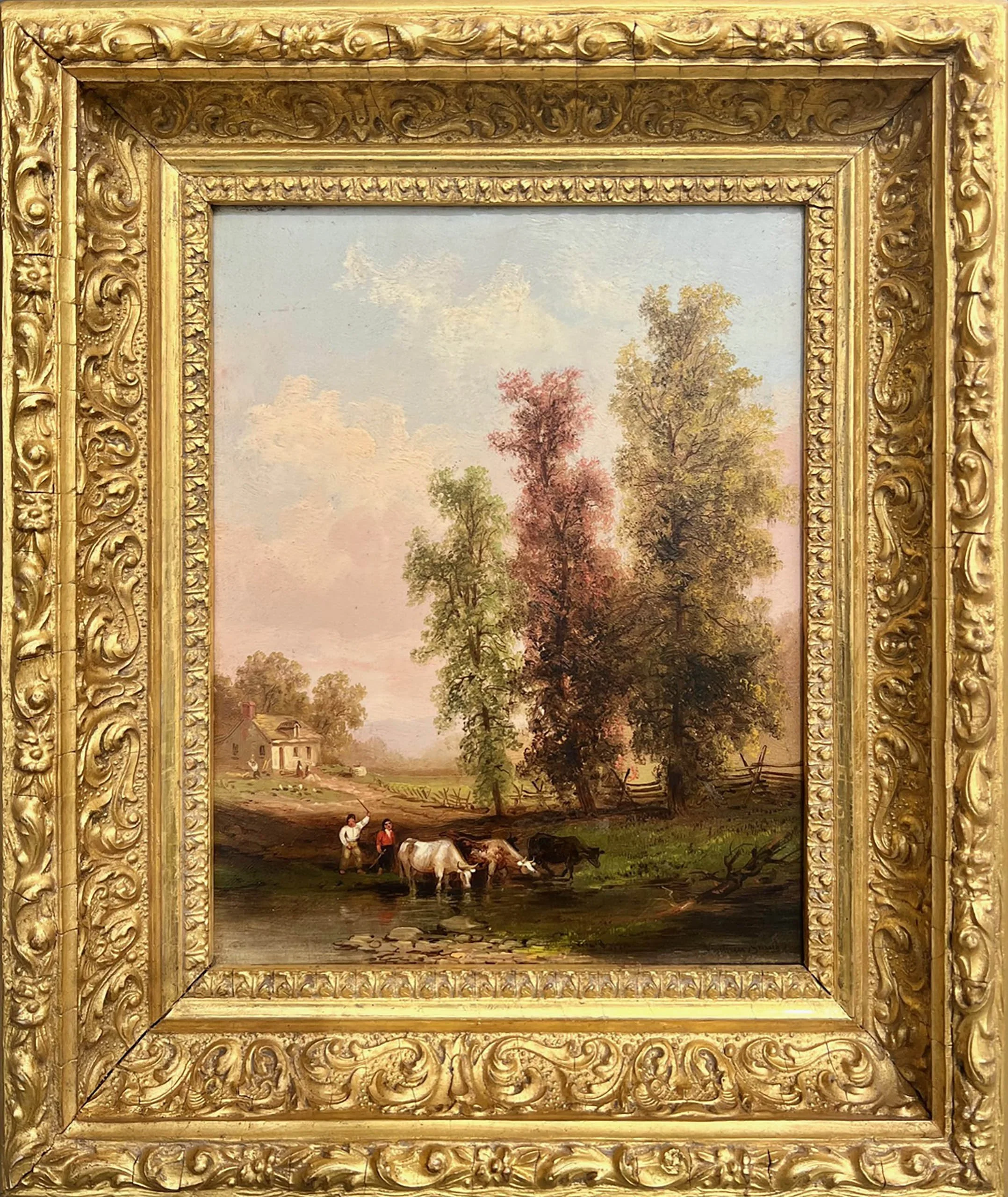 Smith-Xanthus-Watering-the-Cows-Framed.jpg