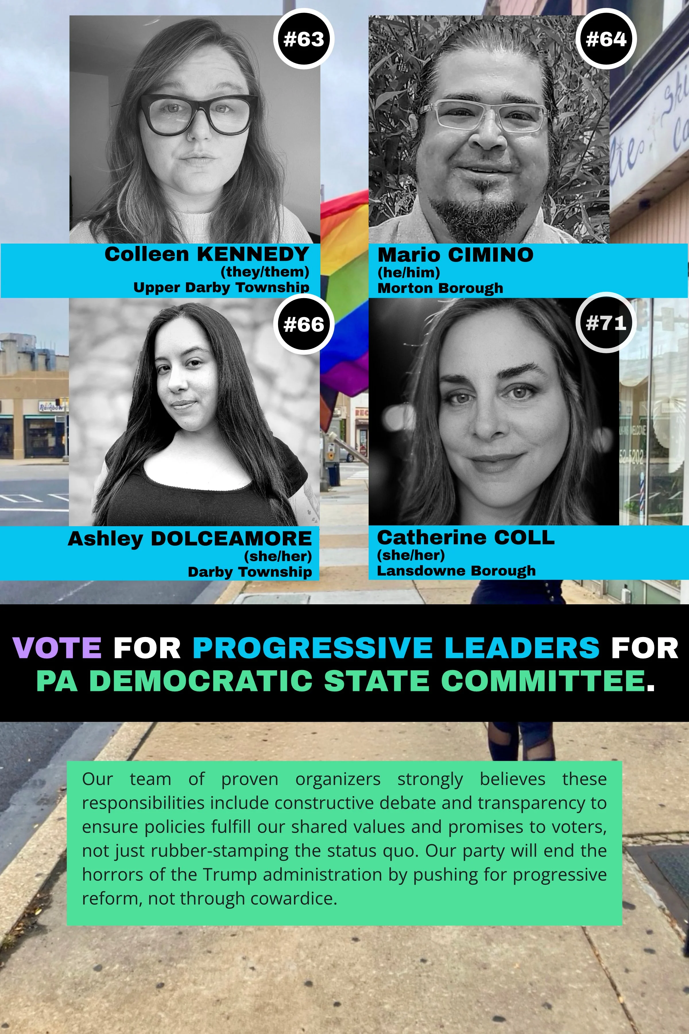 SHARE OUR ELECTION DAY LITERATURE WITH VOTERS WHO ARE STILL UNDECIDED ABOUT VOTING IN THE PRIMARY.