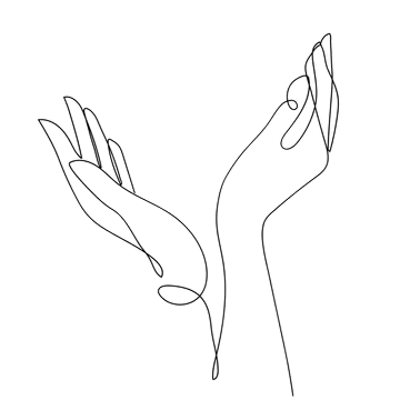 Geometric drawing of an outline square with sections divided by vertical, horizontal, and circle lines.