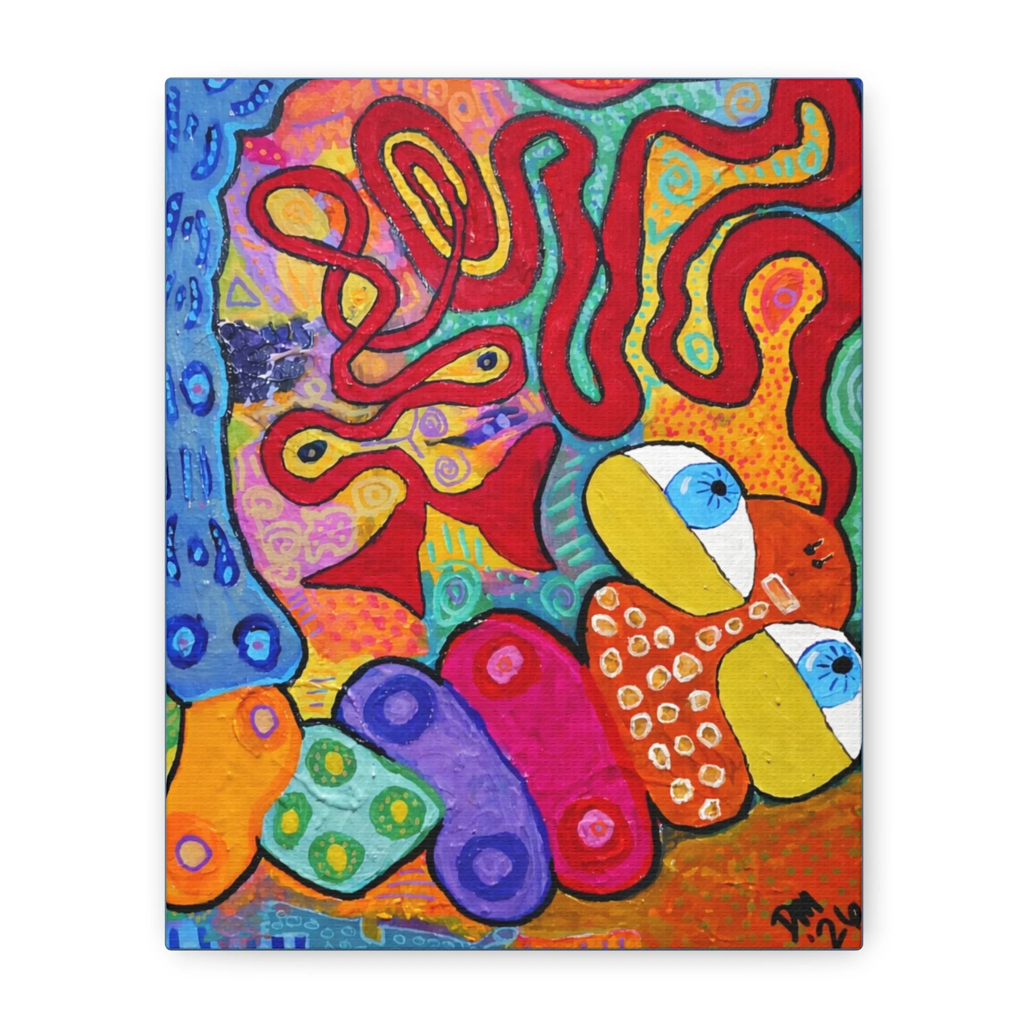 "Long Guy" Stretched Canvas Print