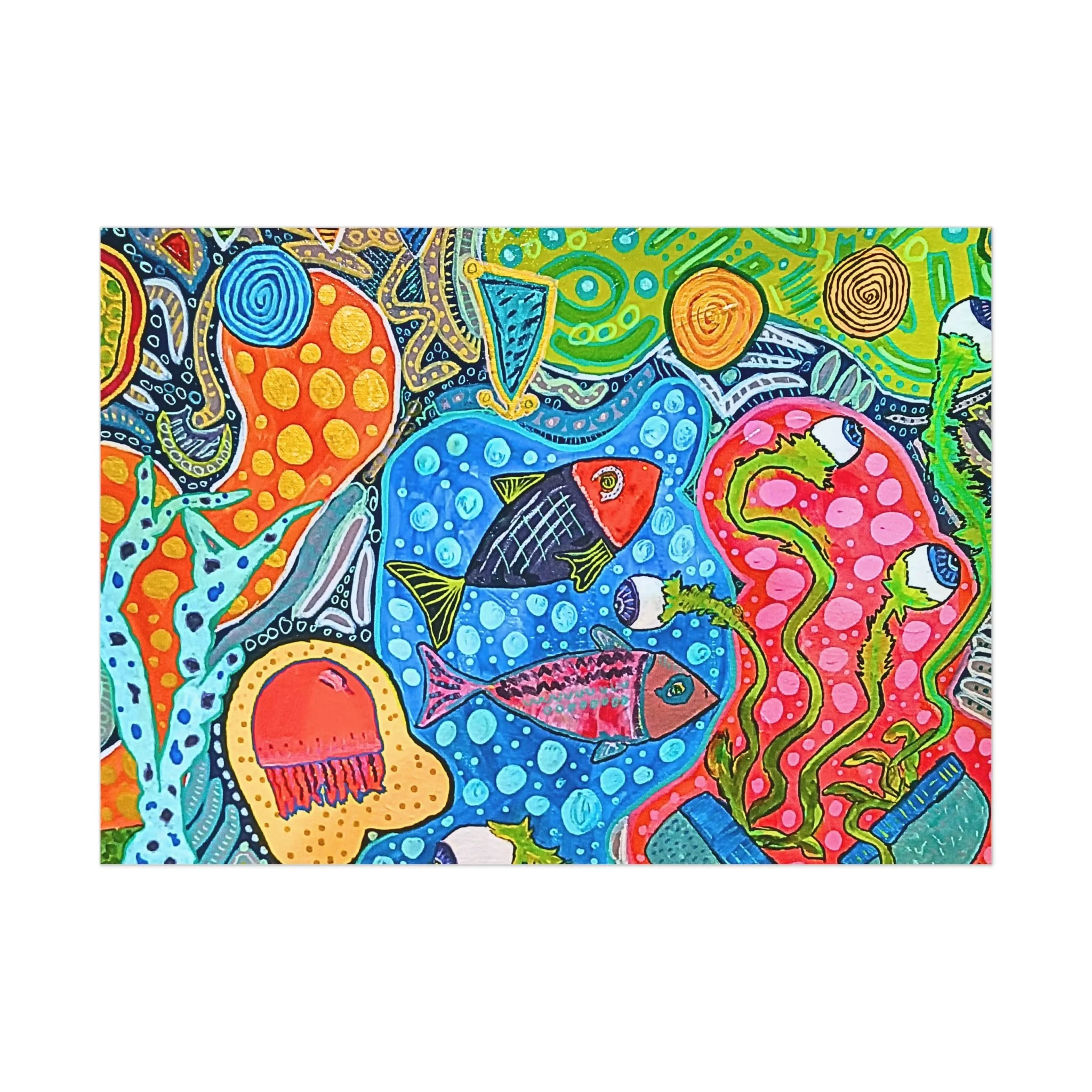 "Glub" Uncoated Print