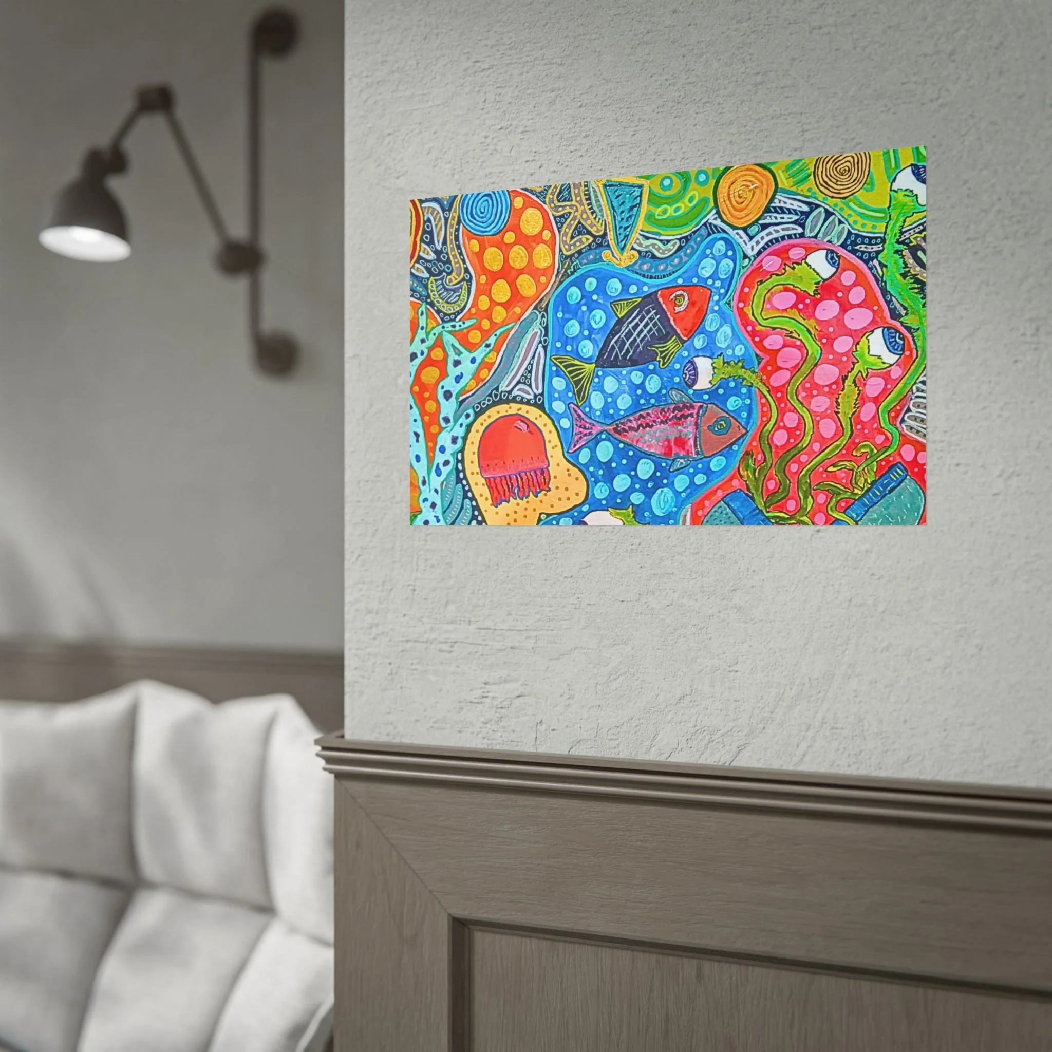 "Glub" Rolled Print