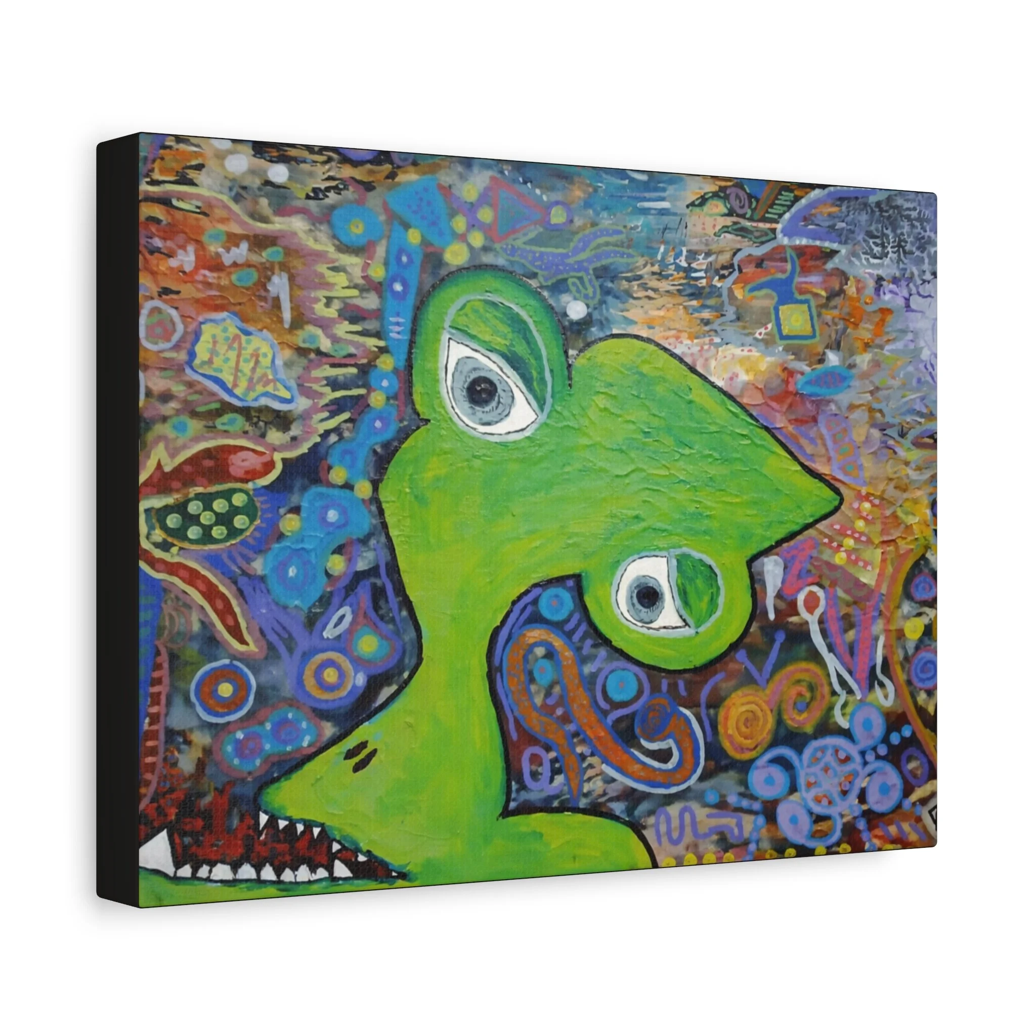 "Mr. Garbage Teeth" Print On Stretched Canvas