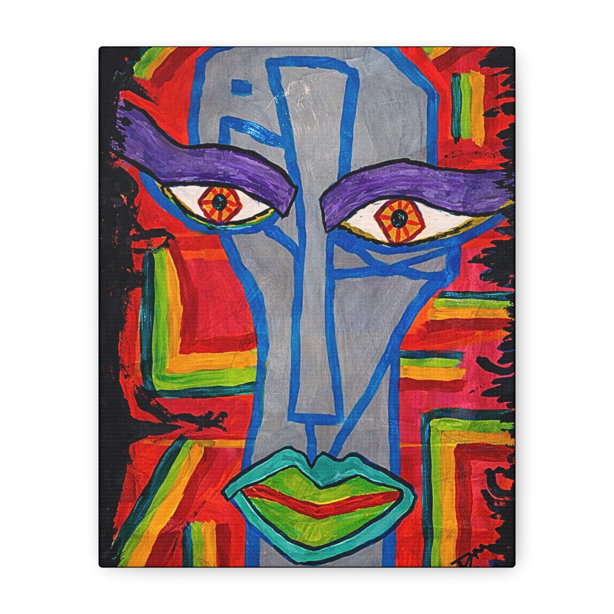 "McLips" Print On Stretched Canvas