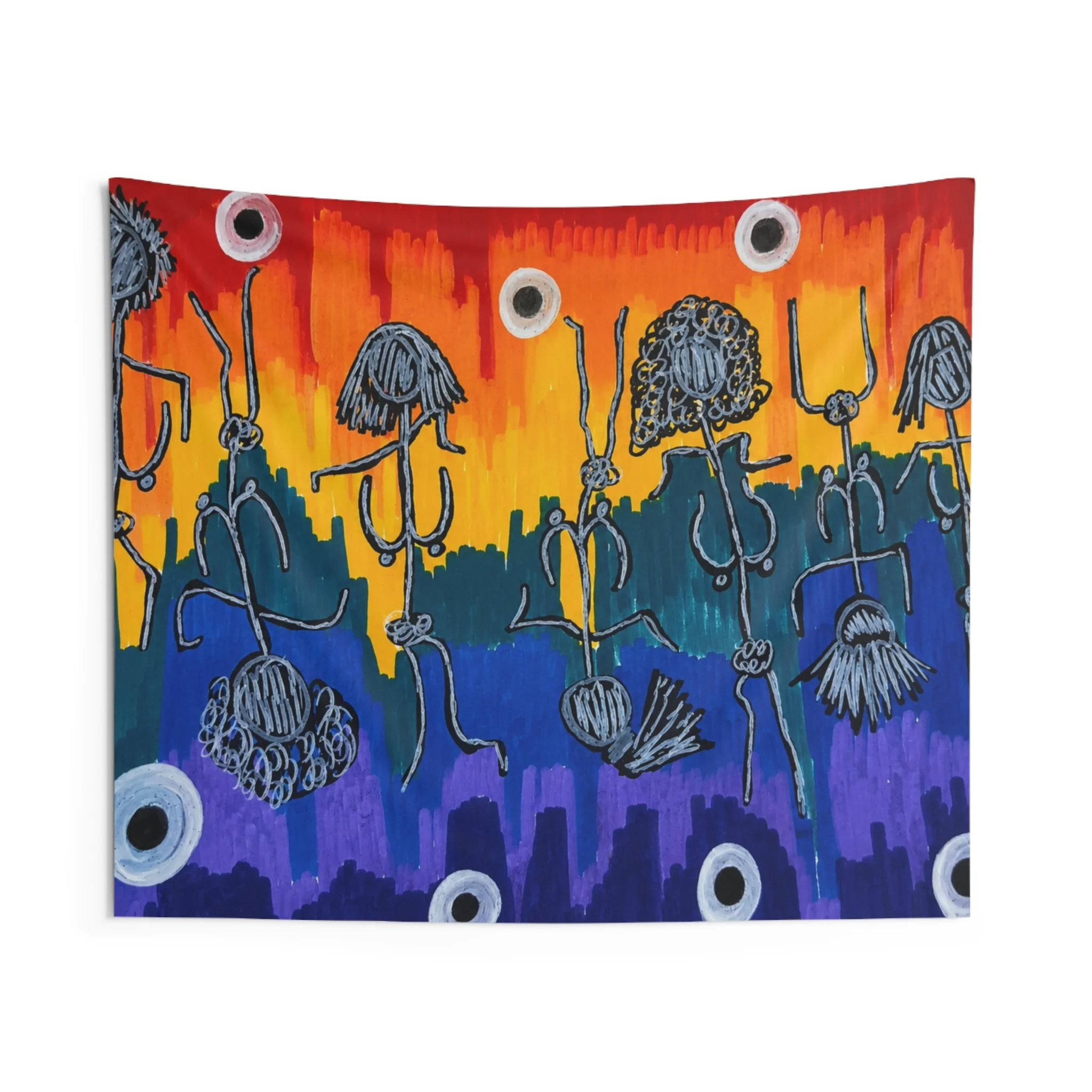 "Untitled Four" Print On A Tapestry