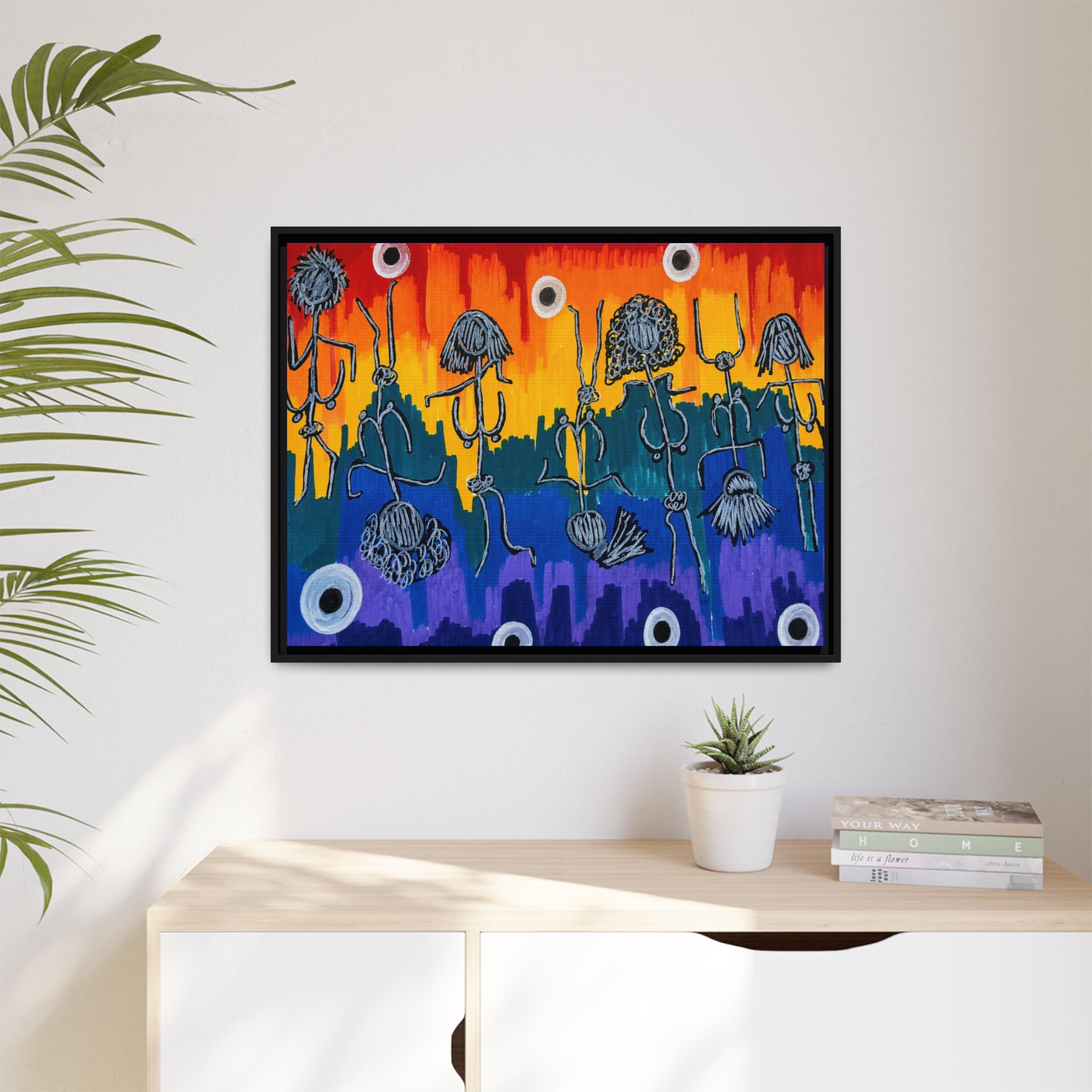 "Untitled Four" Framed Canvas Print