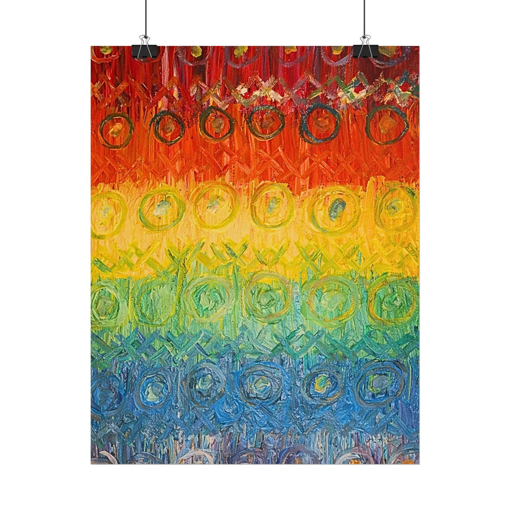 "Underground Rainbow" Rolled Print