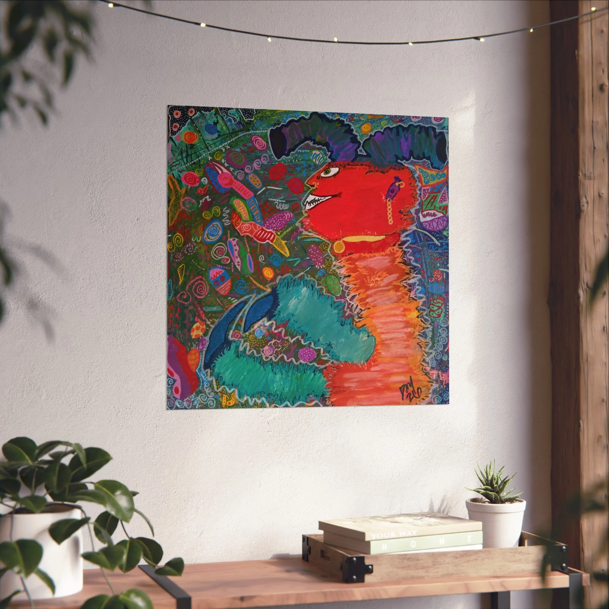 "Mouthful Of Static" Print On Fine Art Paper