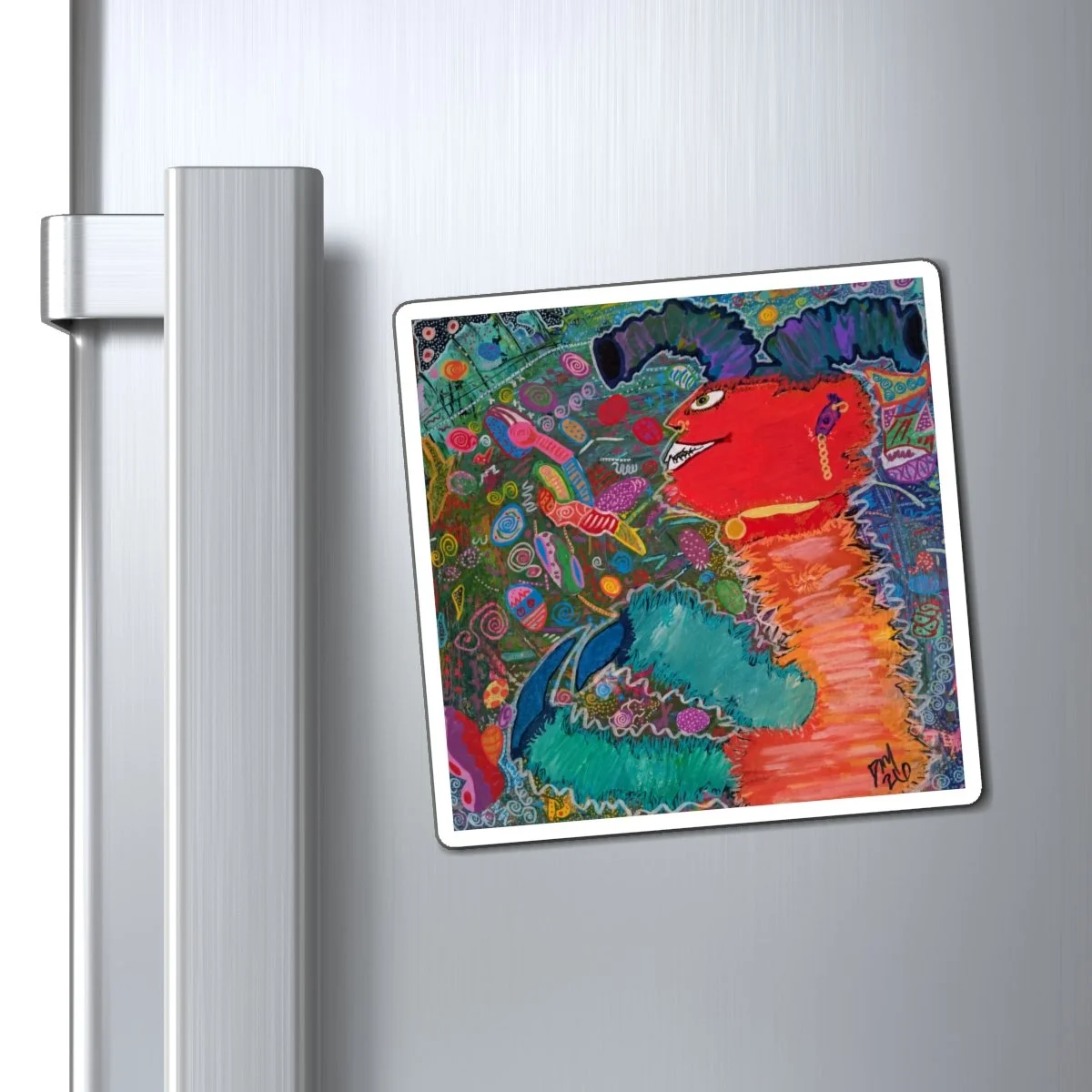 "Mouthful Of Static" On A Magnet
