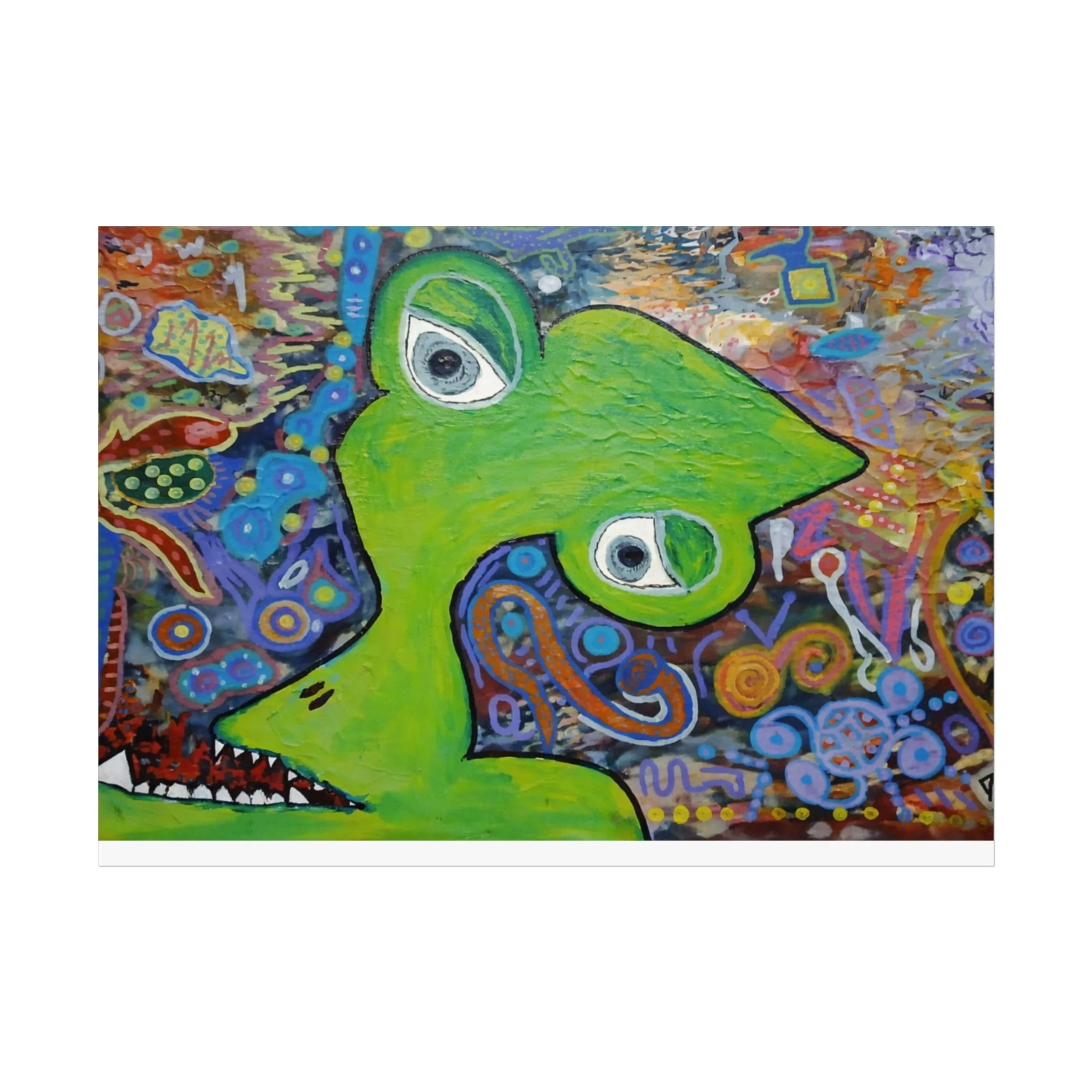 "Mr. Garbage Teeth" Print On Fine Art Paper